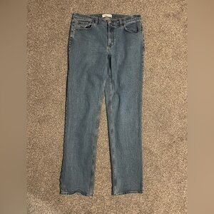 Abercrombie & Fitch Women's Straight Leg Blue Jeans Extra Long